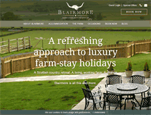 Tablet Screenshot of blairmorefarm.com